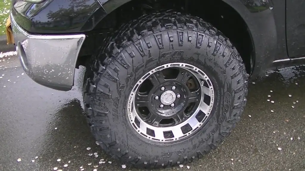 33-inch tires and 16-inch rims