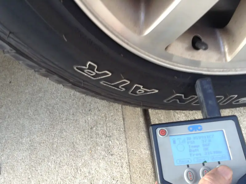 ford f150 tire pressure sensor fault reset